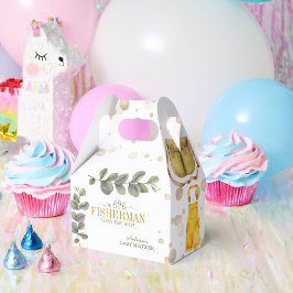 Vattenfärg Rustic Little Fisherman Baby Shower Presentaskar