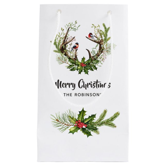 Vattenfärg Rustika Renskjul Jul (Framsidan)