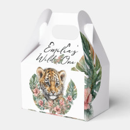Vattenfärg Safari Vilda Ett Baby Tiger Unge Födels Presentaskar