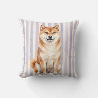Vattenfärg Shiba Inu Hund Kastydd Kudde