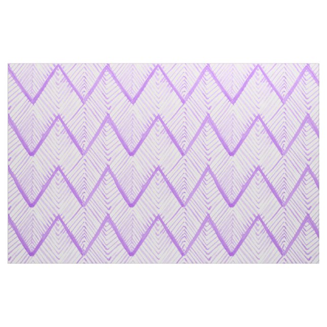 Vattenfärg Shibori Primitive Zig Zag Coordinate Tyg (Fat Quarter)