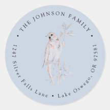 Vattenfärg Sjungande Näktergal Fågel Returadress