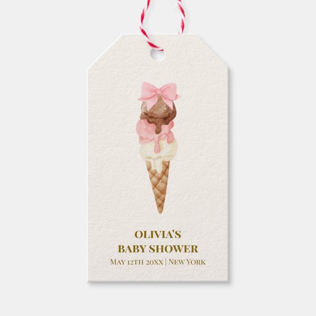 Vattenfärg: Skåpblans babyskugga för soppor Presentetikett (Framsidan)