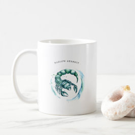 Vattenfärg Skorpion Astrologi Stjärntecken | Monog Kaffemugg