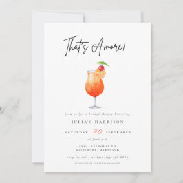 Vattenfärg som är Amore Spritz-Möhippa Inbjudningar