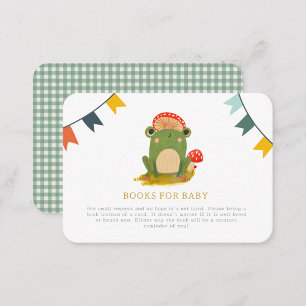 Vattenfärg söta grodyngel Baby Shower Böcker för b Tilläggskort