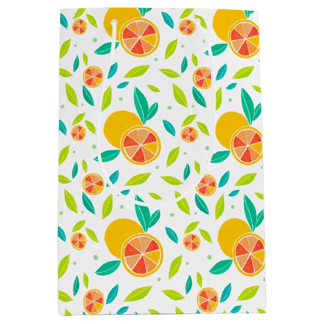 Vattenfärg Söta Orangar Mönster (Framsidan)