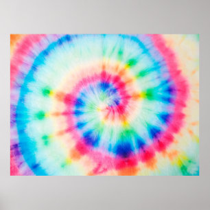 Vattenfärg Spiral. Organic Artistic Dirty Art. Spi Poster