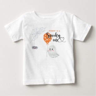 Vattenfärg Spooky One 1-års födelsedag T Shirt