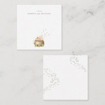 Vattenfärg St. Patrick's Day bebis vykort