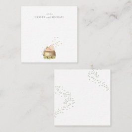 Vattenfärg St. Patrick's Day bebis vykort