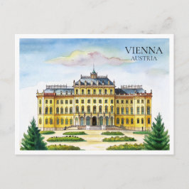 Vattenfärg Stad Resa vykort Wien Österrike