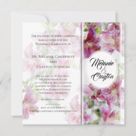 Vattenfärg Stargazer Liljor Inbjudningar