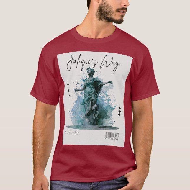 Vattenfärg Statue of Liberty T-shirt (Framsida)