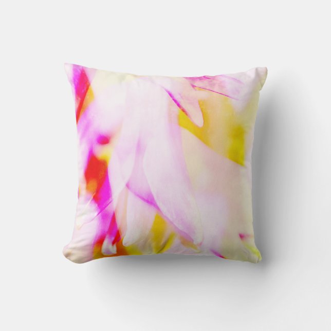 Vattenfärg Stil Flower Art Dekorativ kudde (Framsida)