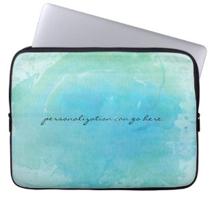 Vattenfärg Strand Hav Sjö Vatten Bärbar Dator Fodr Laptop Sleeve