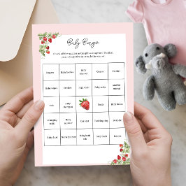 Vattenfärg Strawberry Baby Bingo Aktivitet