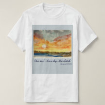 Vattenfärg Sunset-Classic Silhouette Manar T-shirt