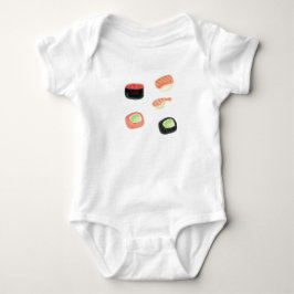 Vattenfärg Sushi Gurka Rullar Baby Tröja