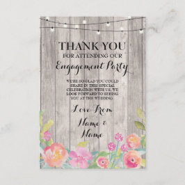 Vattenfärg Tack Förlovning Bröllopsblommor Inbjudningar