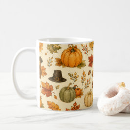Vattenfärg tackgivelsesmönster kaffemugg