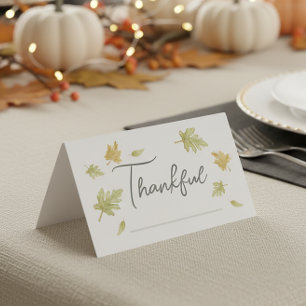 Vattenfärg tackkort för Thanksgiving och tacksamhe Kort