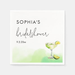 Vattenfärg Tacos & Tequila Bröllopsfest  Pappersservett