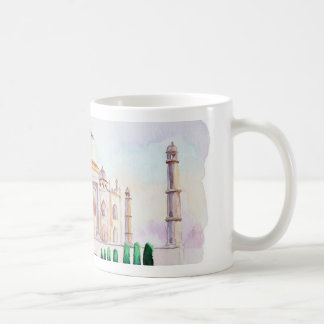 Vattenfärg Taj Mahal Kaffemugg