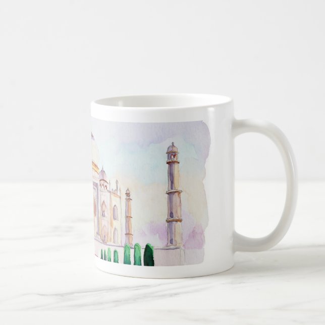 Vattenfärg Taj Mahal Kaffemugg (Höger)