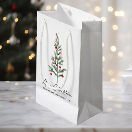 Vattenfärg Tallträd Kalligrafi Bläck Jul