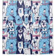 Vattenfärg Tecknad hund Pet Animal Art