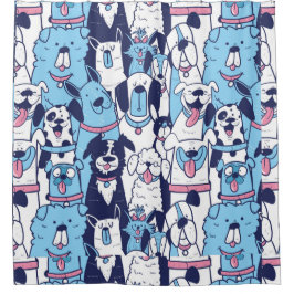 Vattenfärg Tecknad hund Pet Animal Art