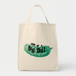 Vattenfärg Tote Bag, Big Dill Tygkasse