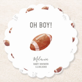 Vattenfärg touchdown amerikansk fotboll baby show underlägg papper