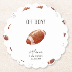 Vattenfärg touchdown amerikansk fotboll baby show underlägg papper