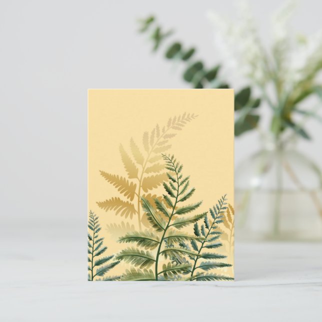 Vattenfärg Träd 2 Vykort (Stående Fram)