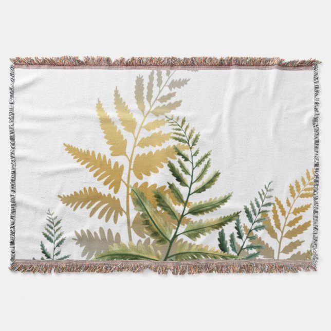 Vattenfärg Träd 6 Filt (Framsidan)