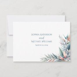 Vattenfärg Tropical Dream Bröllop OSA Kort