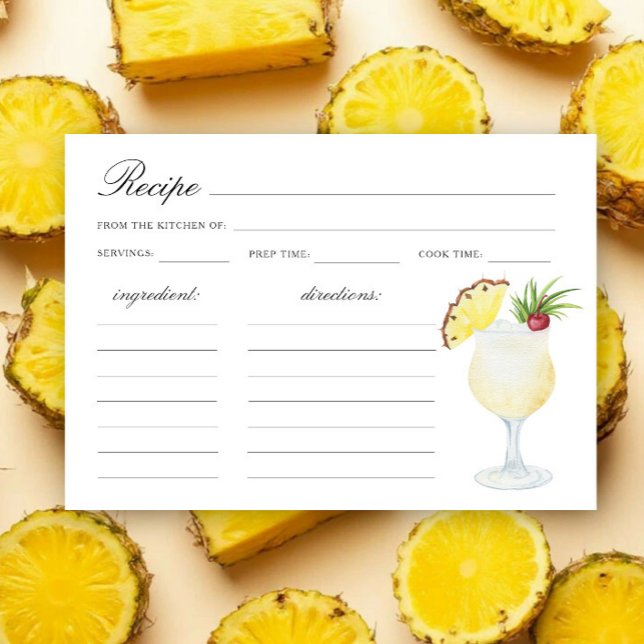 Vattenfärg tropisk cocktail Bröllopsdusch (Skapare uppladdad)
