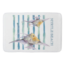 VATTENFÄRG, TROPISKT FISK, VACATION BEVARA HUS BADRUMSMATTA