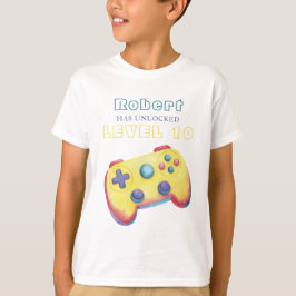 Vattenfärg TV-spel Barnkalas T Shirt