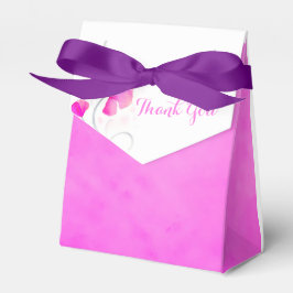 Vattenfärg tvättar blomma tack vare din bröllopsfö presentaskar