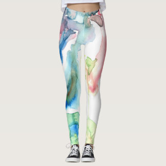Vattenfärg Tvättar Leggings