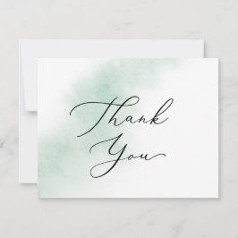 Vattenfärg Tvättar | Tack-kort för Grönt Tack Kort