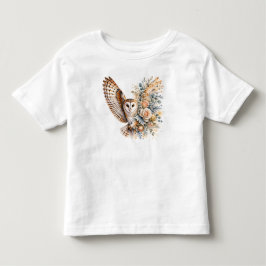 Vattenfärg Ugglor Blommor PNG Fågel Blommor Design T Shirt