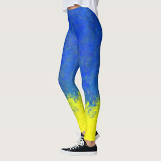 Vattenfärg Ukraina Leggings