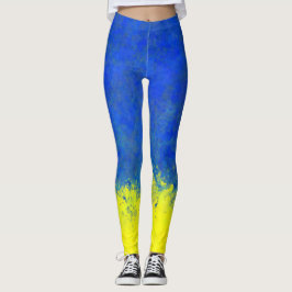 Vattenfärg Ukraina Leggings