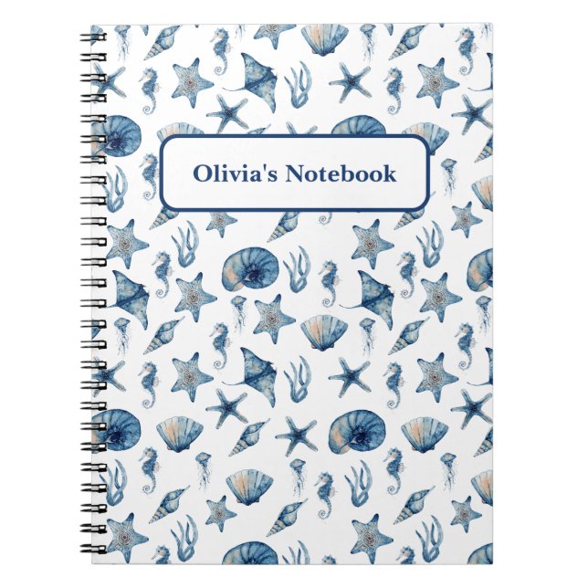 Vattenfärg under Mönster Anteckningsbok (Framsidan)