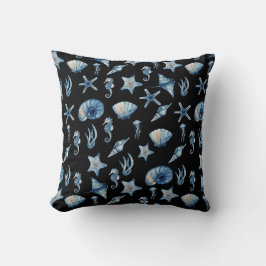 Vattenfärg under Mönster Kudde