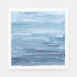 Vattenfärg under Pappra havets blöjor Pappersservett